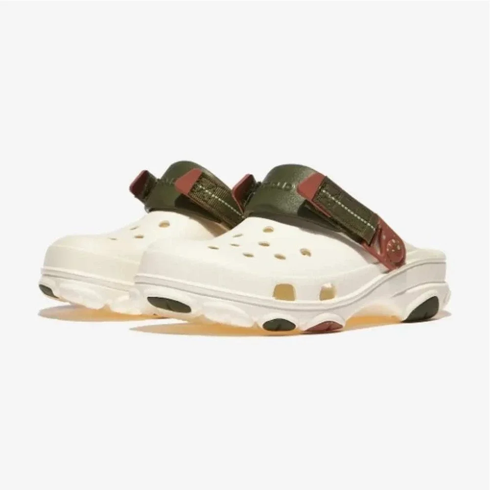 Crocs All Terrain Clog Chalk White Men 11 Women 13 Rugged Lug Sole 206340-0WV